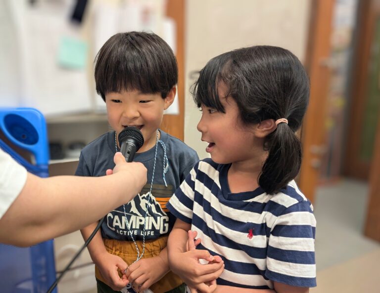 7月1日の給食(園内放送の様子)