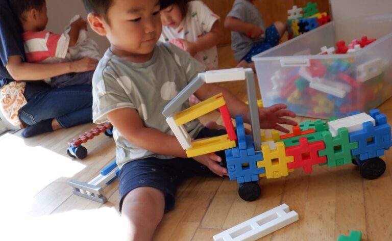 ブロックの名人現る！！