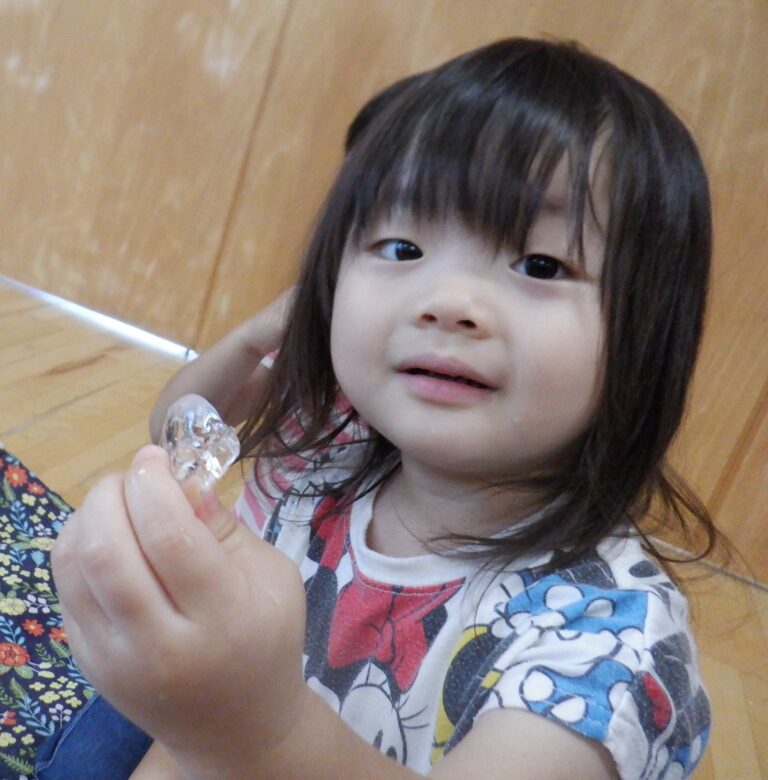 「冷たくて気持ちがいいね！！」