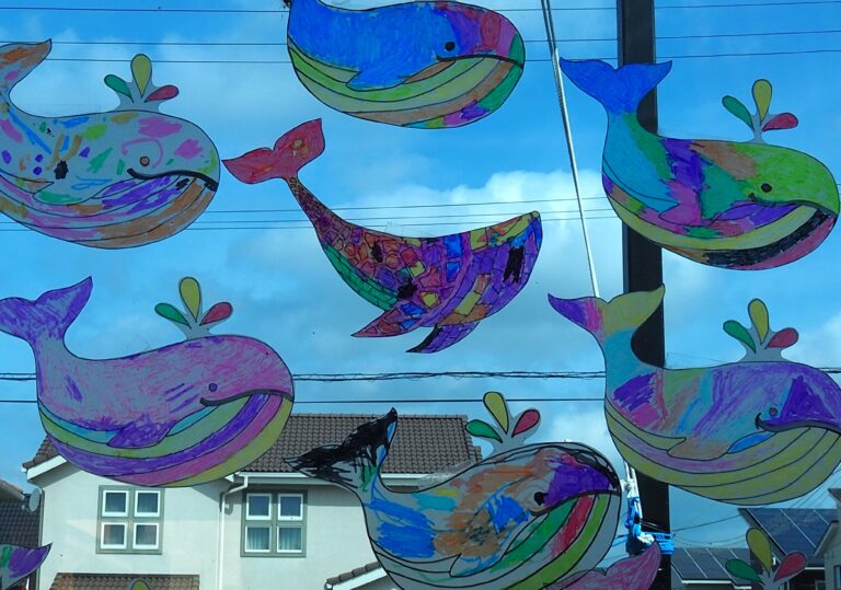 空泳ぐクジラ現る！！