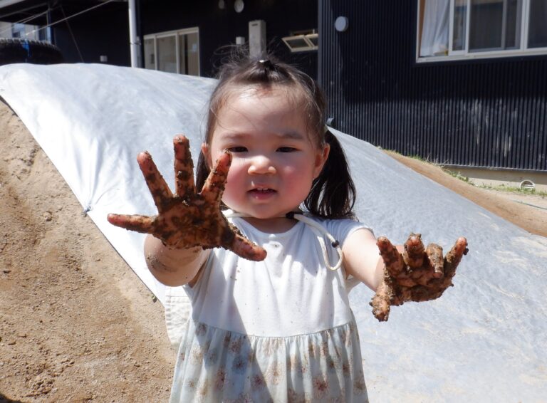天然の泥パック！？