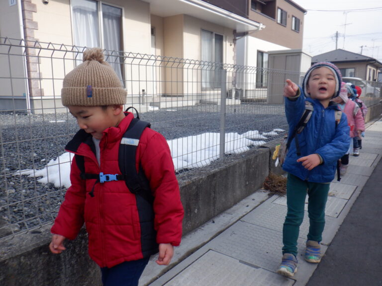 寒い日でも・・・歩く！