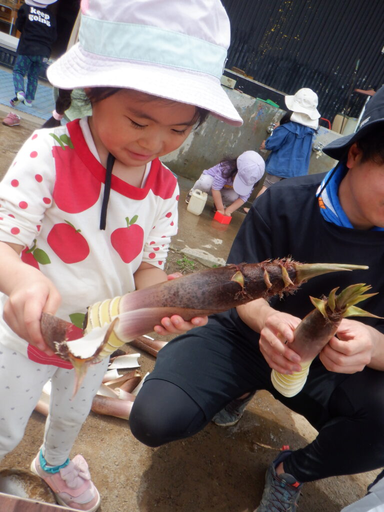 たけのこ　描いて　食べて