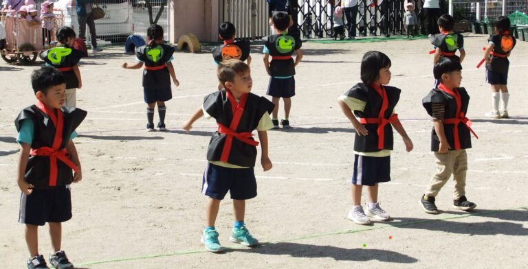 運動会リハーサル　　　　　　　　　　　　　　2，3，4，5歳児