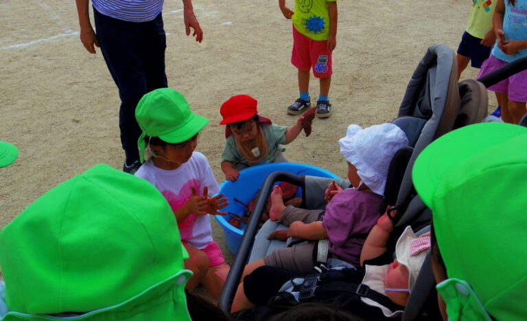 ５歳児さんのいもほりを見に行ったよ！！