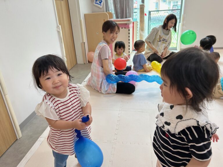 風船マットで遊んだよ！