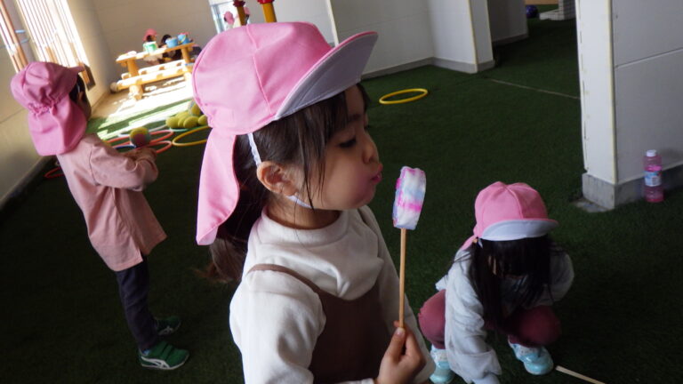 シャボン玉あそび☆（にじ組）