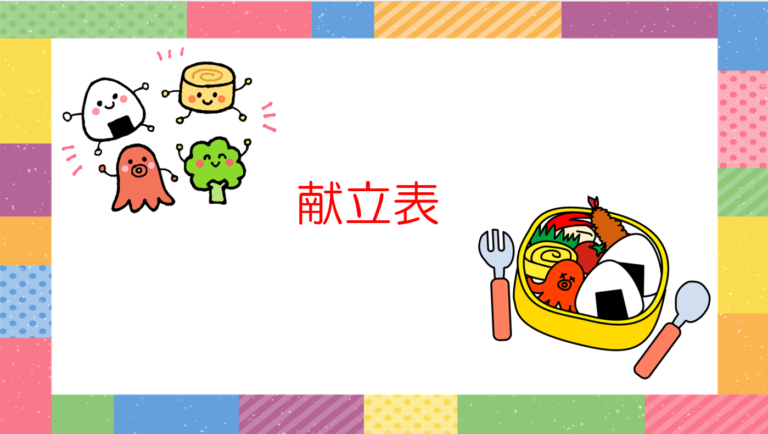 R８.３　献立表