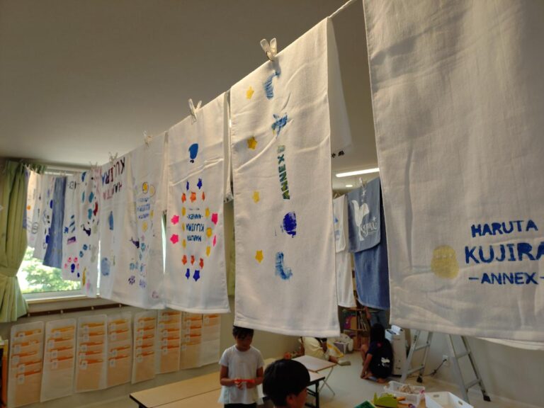 くじらタオルできたよ～！