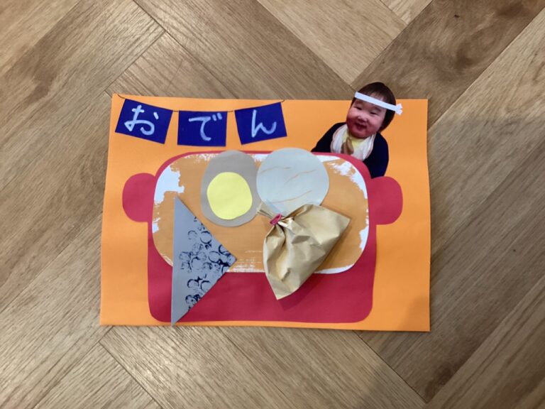 【だいち】2月の製作「おでん」