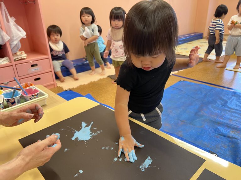 【だいち】絵の具あそび