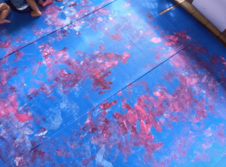 絵の具でぬたくり,もう一回！!