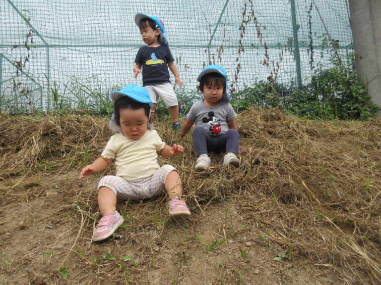 手や足を使って・・・【1歳児　だいちチーム】