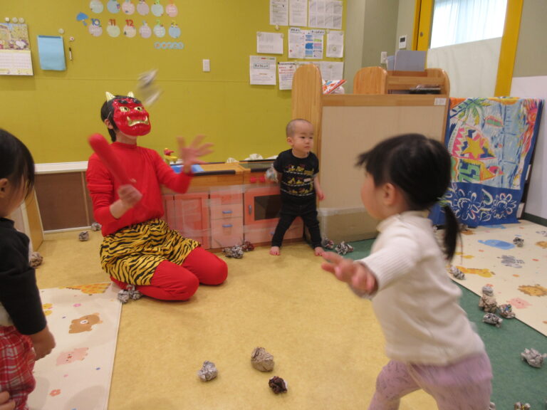 おにはそと～👹【1歳児 だいちチーム】