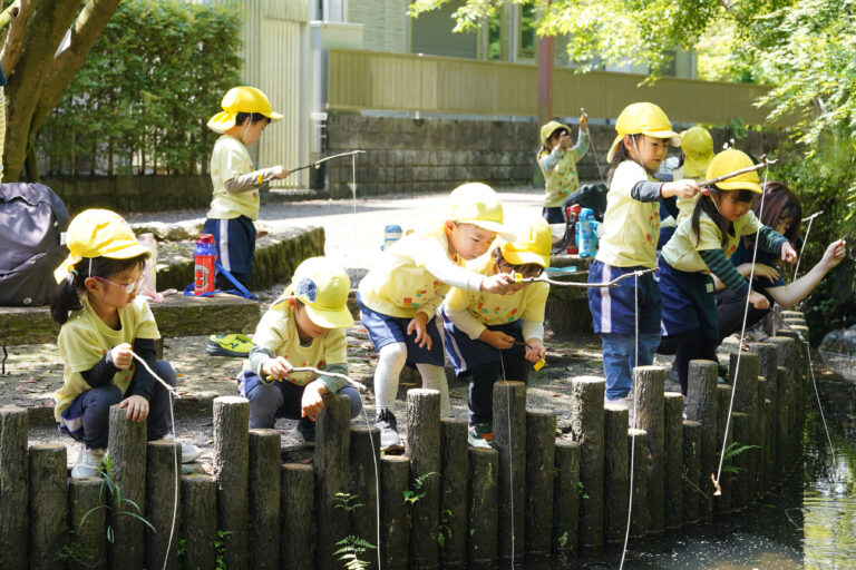 ザリガニ釣り【4歳児 そらチーム】