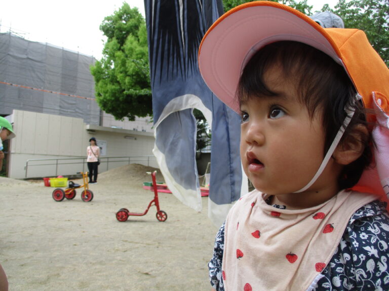 大きな大きなこいのぼりを見せてもらいました🎏(全園児)