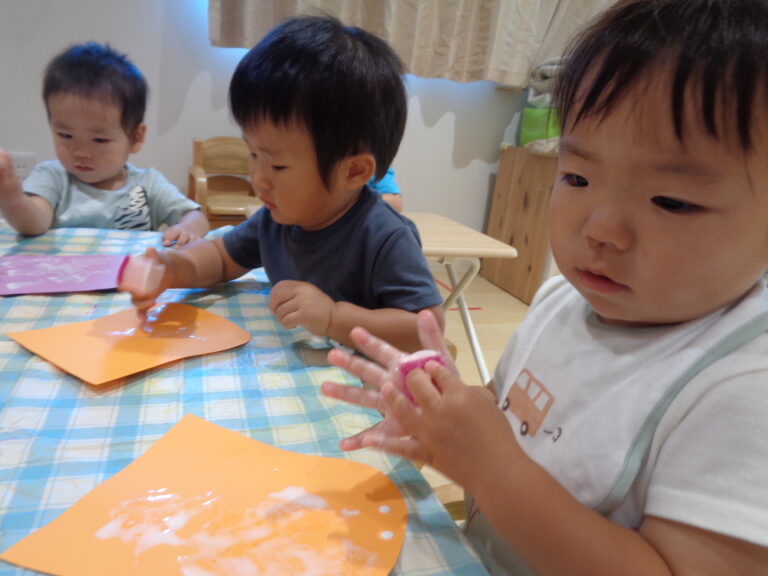 ゆったり製作🍹（1歳児　だいち組）