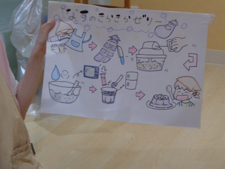 ナスがまさかの〇〇に変身！クッキング編part１（２歳児　あめ組）