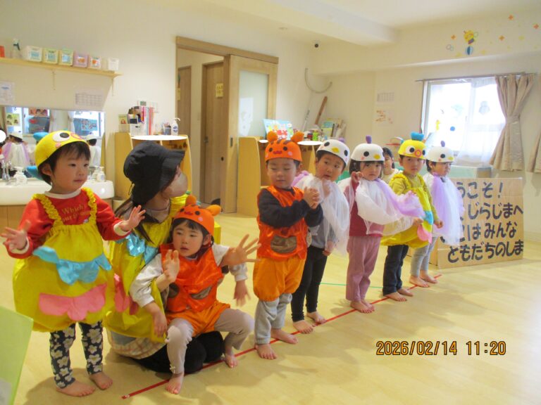 みんな　ともだち　くじらじま🐋（２歳児　あめぐみ）