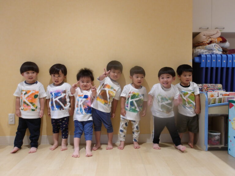 オリジナルTシャツの完成～✨👕（2歳児　あめ組）