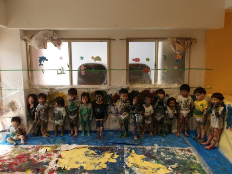 芸術作品が完成✨（全園児）