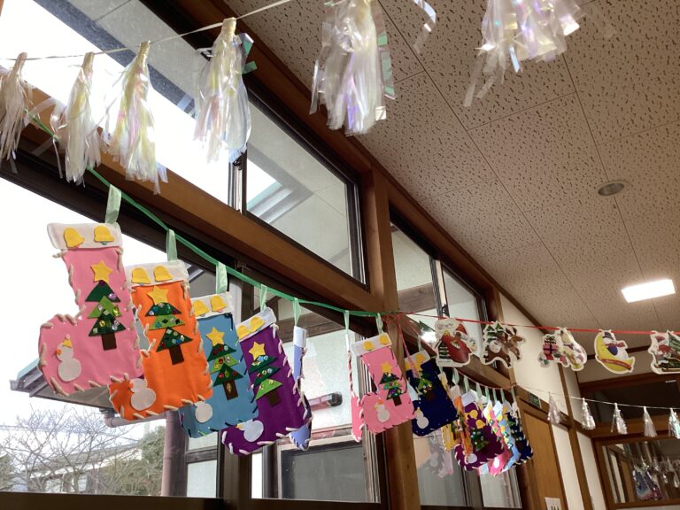 サンタさんみえますか…🧦（年長児）