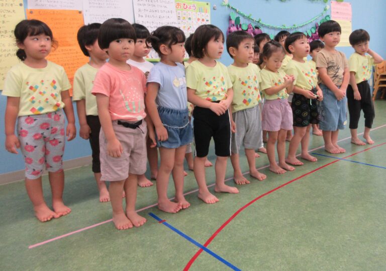 がんばっています！✨(３歳児)