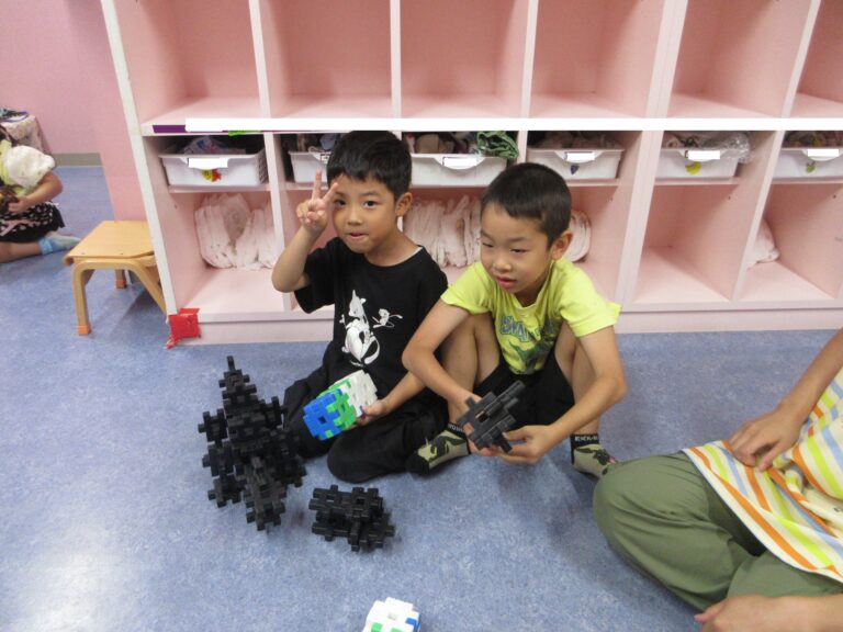 夕方のこどもたちの様子（３.４.５歳児）