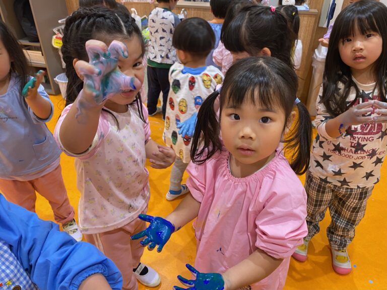 こいのぼりの鱗を作ったよ！そらチーム