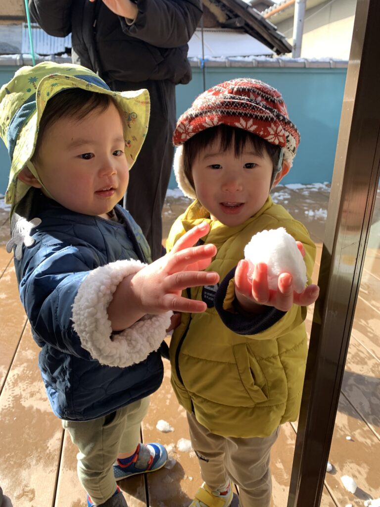 凧揚げ＆雪あそび