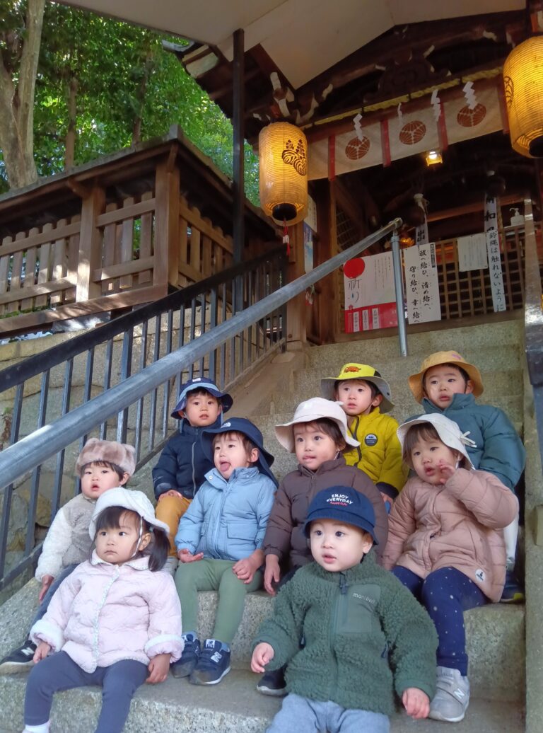 お正月遊びと初詣をしたよ🐍