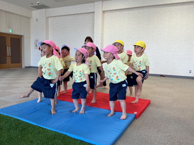 4.5歳児　たくさん体を動かしたよ！～運動遊び指導～