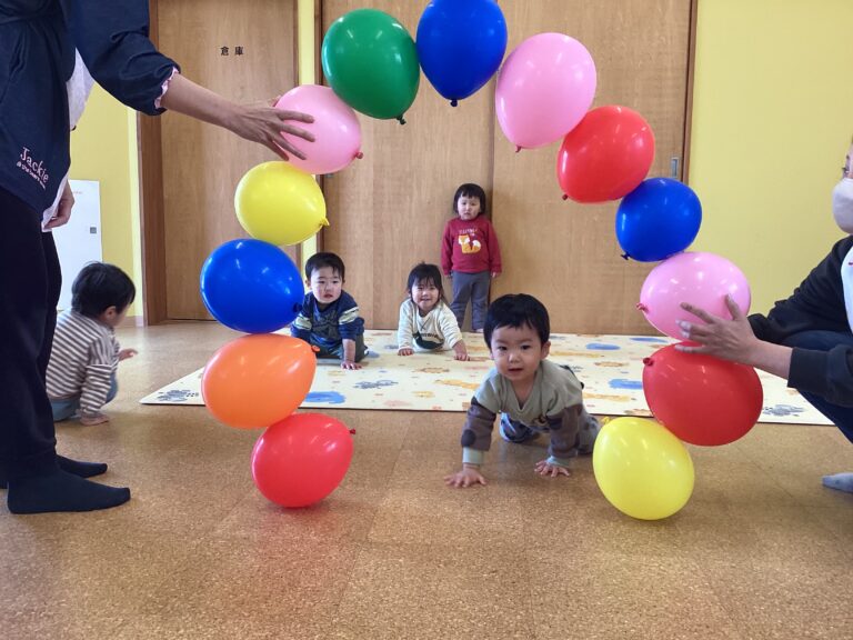 風船遊びを満喫🎈