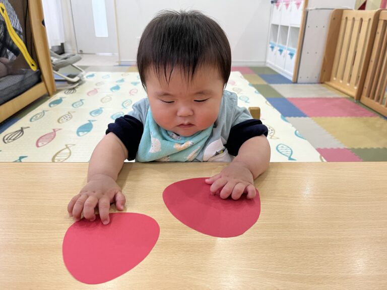 真っ赤ないちごを作ったよ🍓(0歳児🦦)