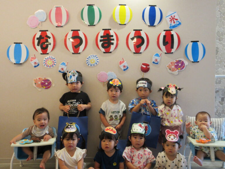 夏まつりごっこをしたよ①