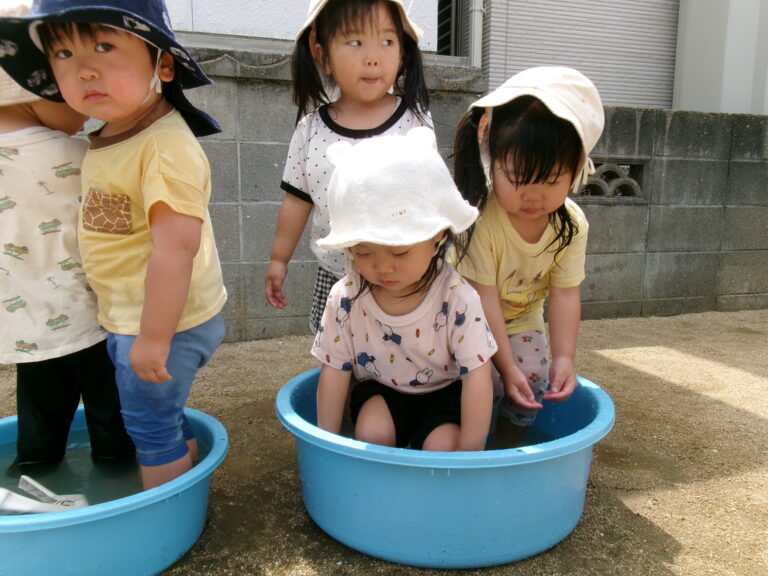 初の水あそび💦💦