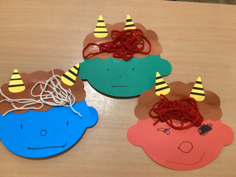 2歳児　あめチーム「節分に向けて・・・」