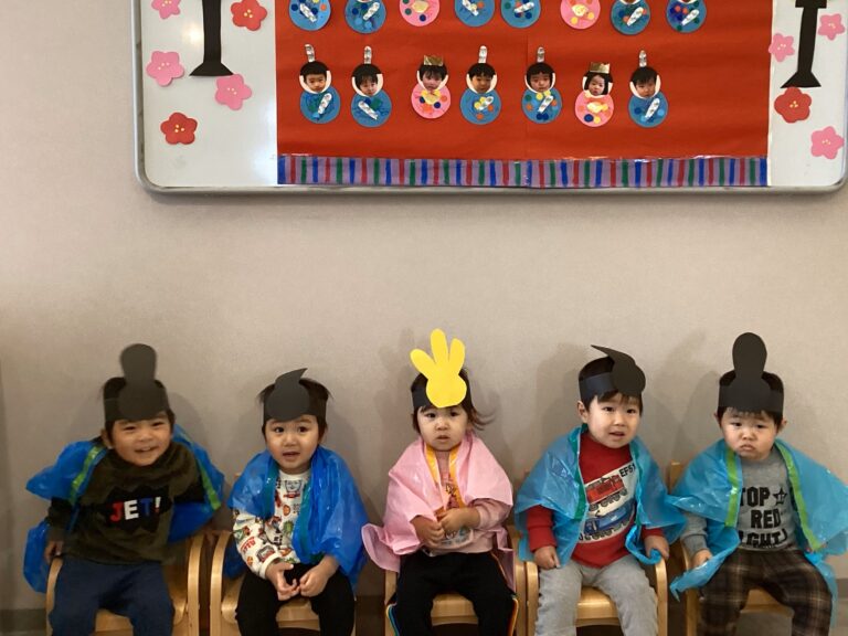 1歳児　だいちチーム「だいちチームのひな祭り🎎」
