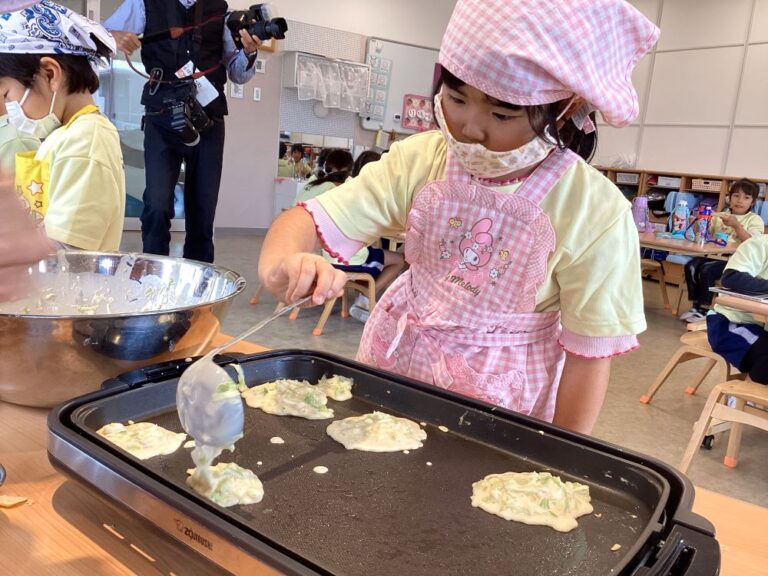 5歳児　くじらチーム「お楽しみクッキング！」