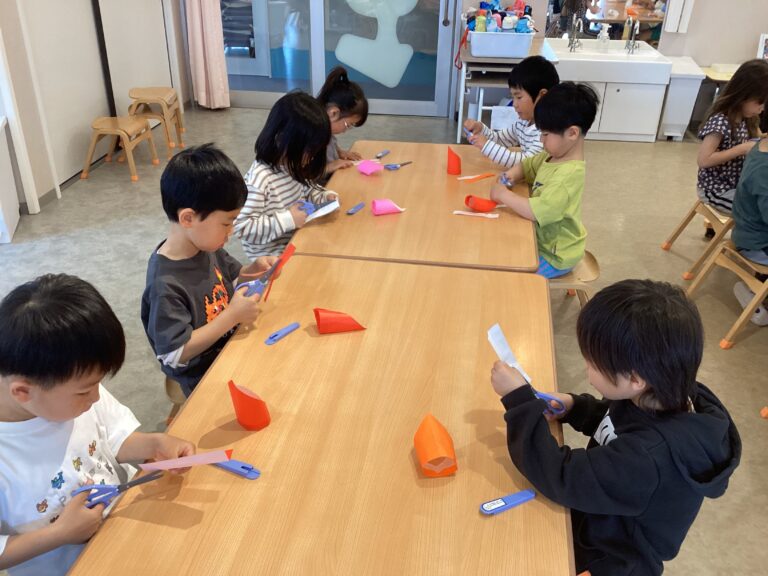 5歳児くじらチーム「作って遊ぼう!!」