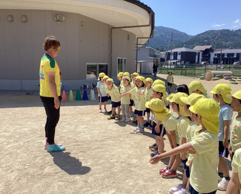 5歳児　「楽しみにしていたサッカー教室」