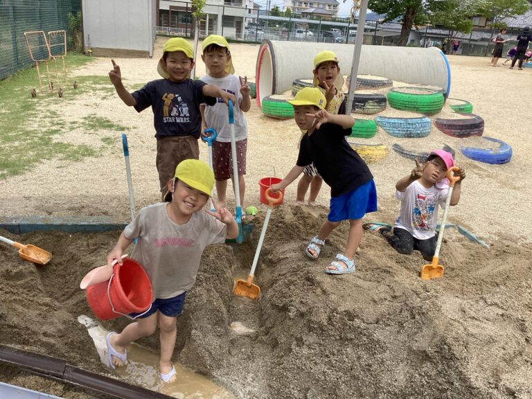 4.5歳児　泥遊びってたのしい！！