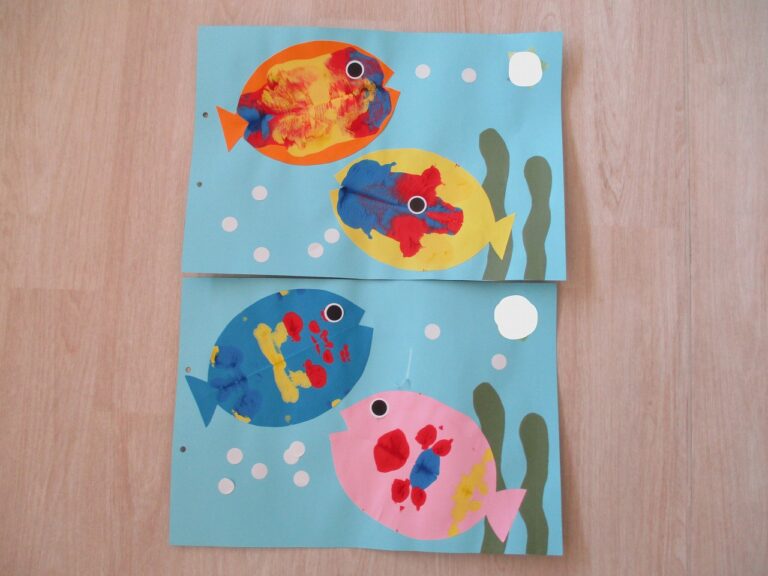 りすぐみの制作　「ひらいてびっくり！🐠」