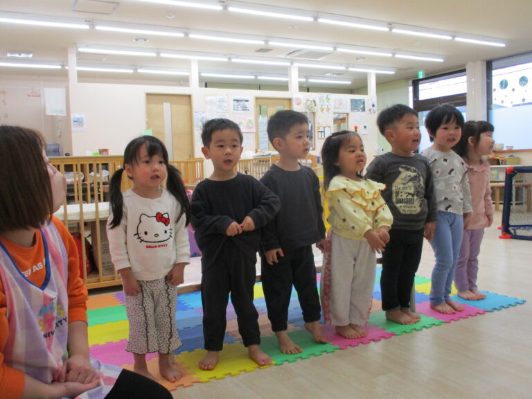 ３月のお誕生会＆きりん組さんのお別れ会☆