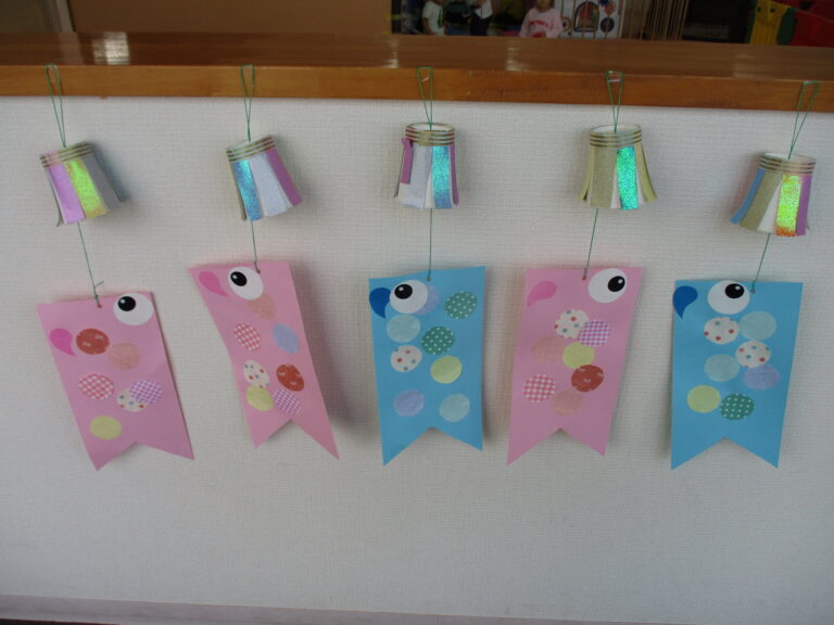 きりん組　こいのぼり制作【　こいのぼりをコーディネート👚！？】