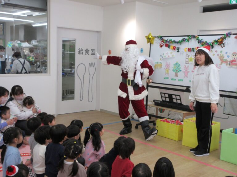 クリスマス会🎄サンタさんが来たよ！