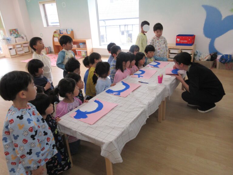 くじら組になったよ！(5歳　くじら組)