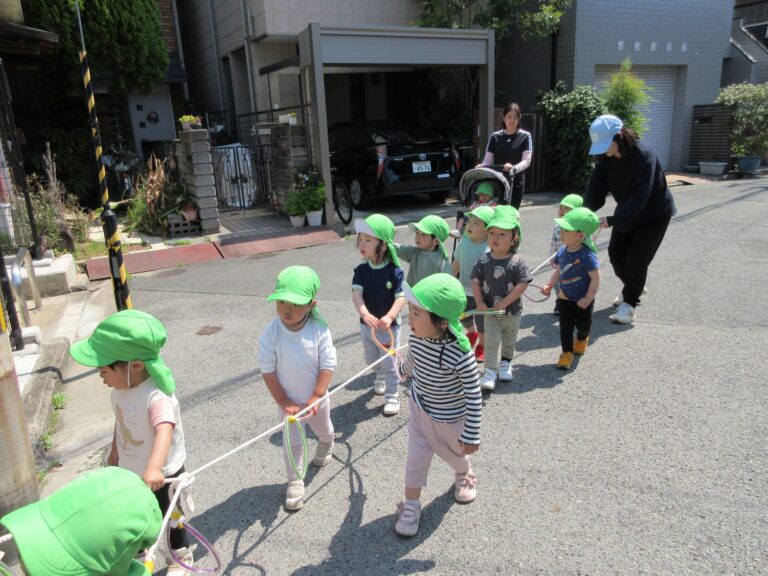 お散歩に行ってきたよ🌞（2歳　あめ組）　