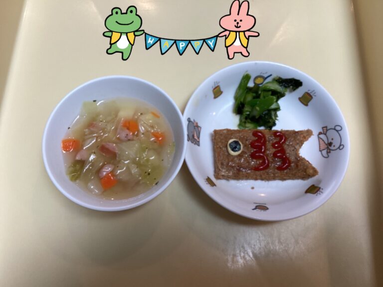 4月食事風景（3、4、5歳児）