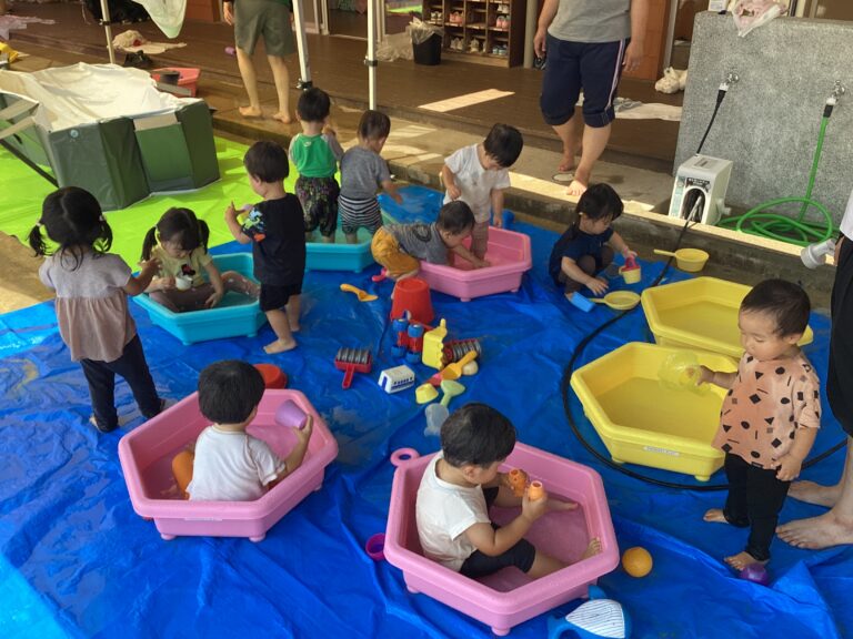 7月　だいちチーム　１歳児　暑さなんかに負けないぞ📣
